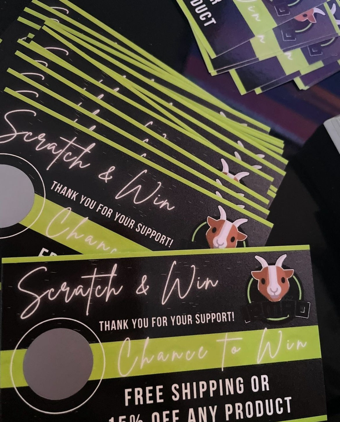 Scratch & Win Cards - PR Designs, LLC