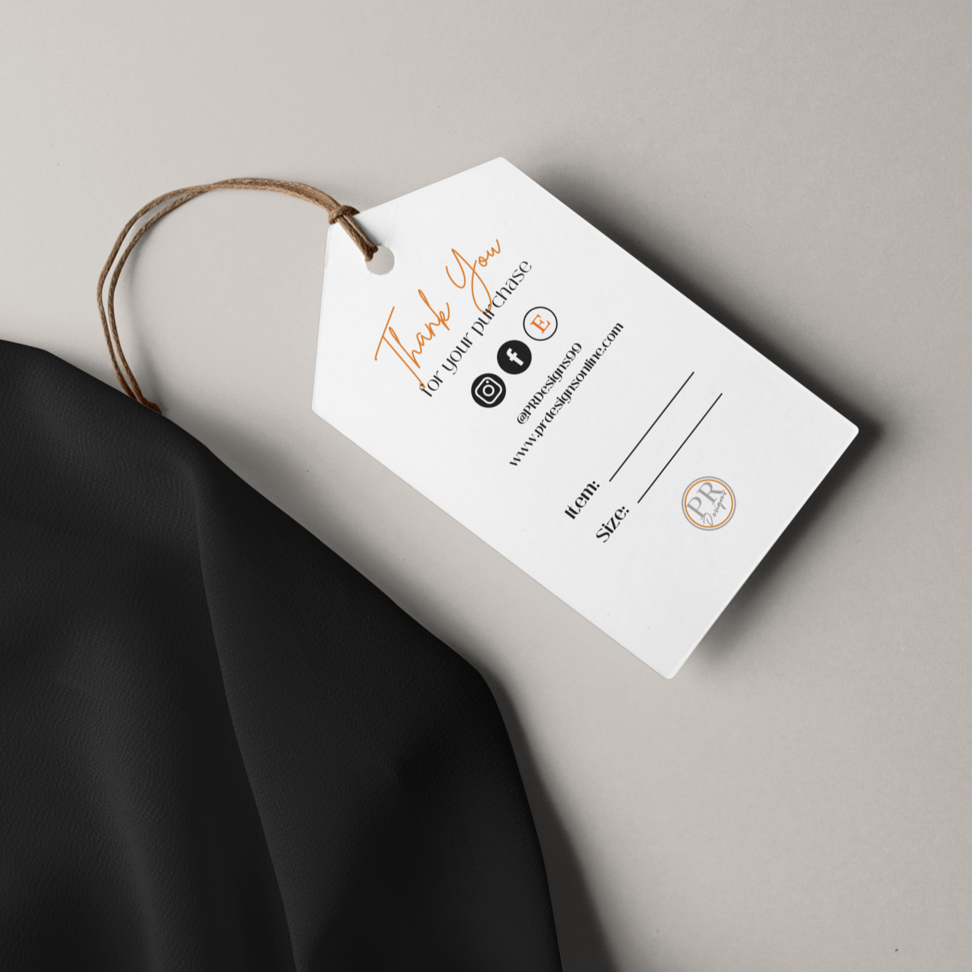 Hang Tags - PR Designs, LLC