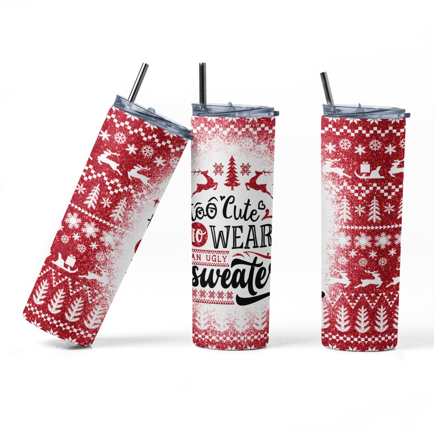 Ugly Sweater Tumbler - PR Designs, LLC