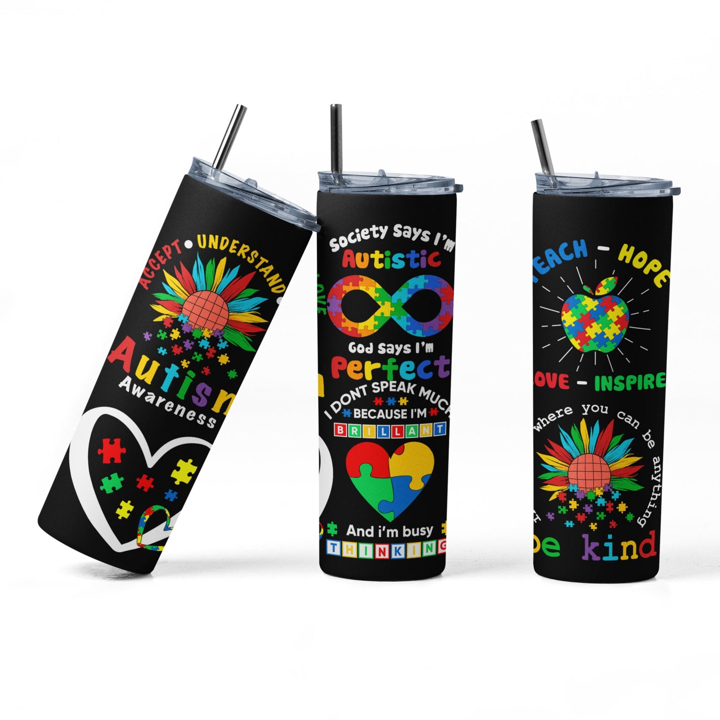 Autism Speaks Tumbler - PR Designs, LLC