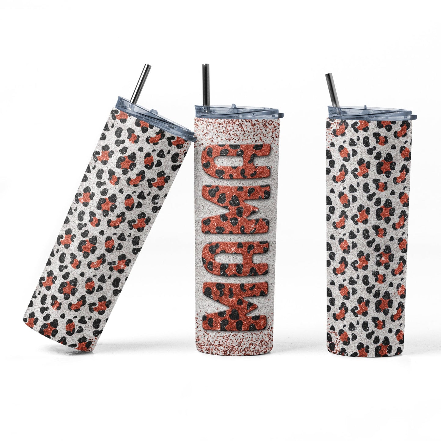 Mama Leopard Print Tumbler - PR Designs, LLC