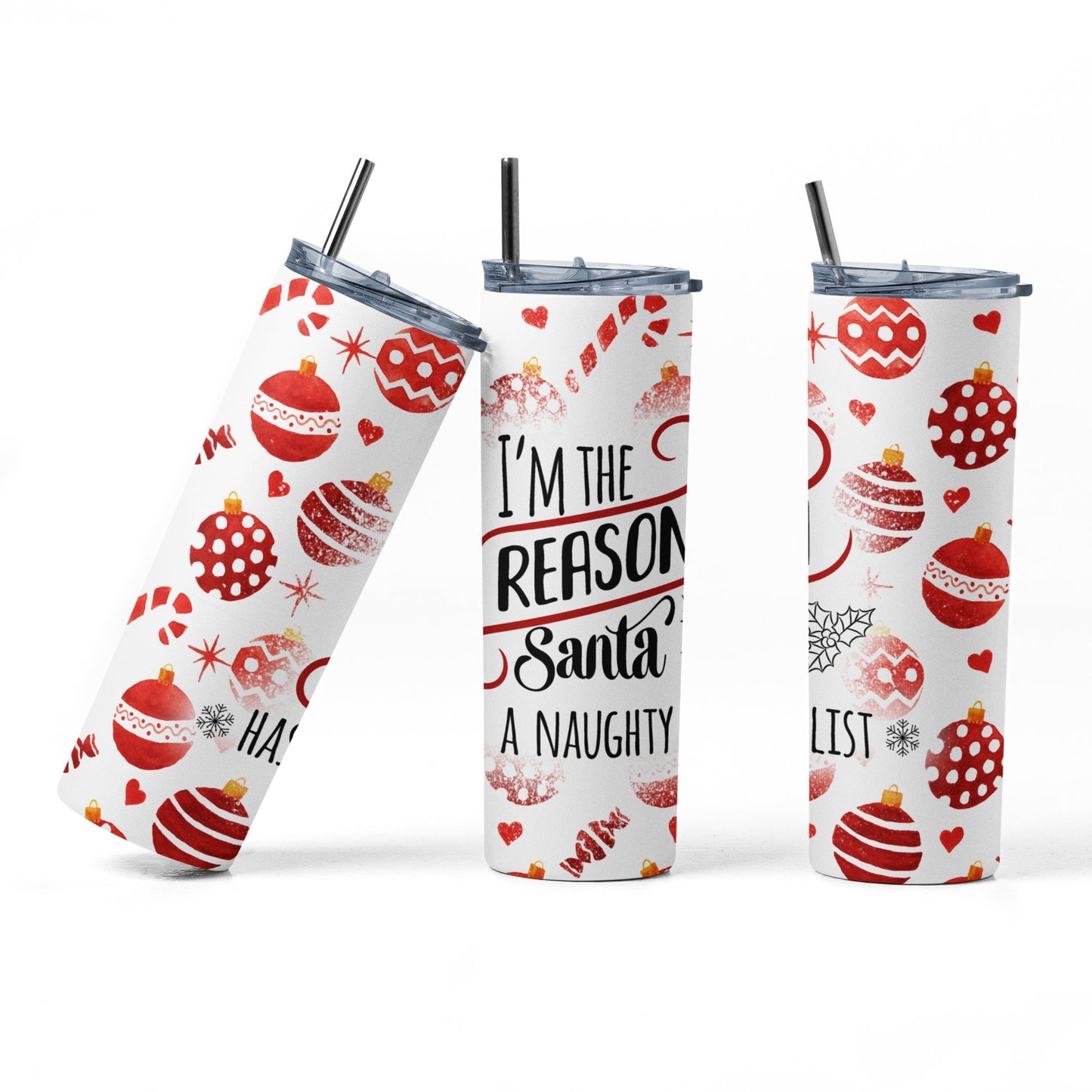 Santa's Naughty List Tumbler - PR Designs, LLC