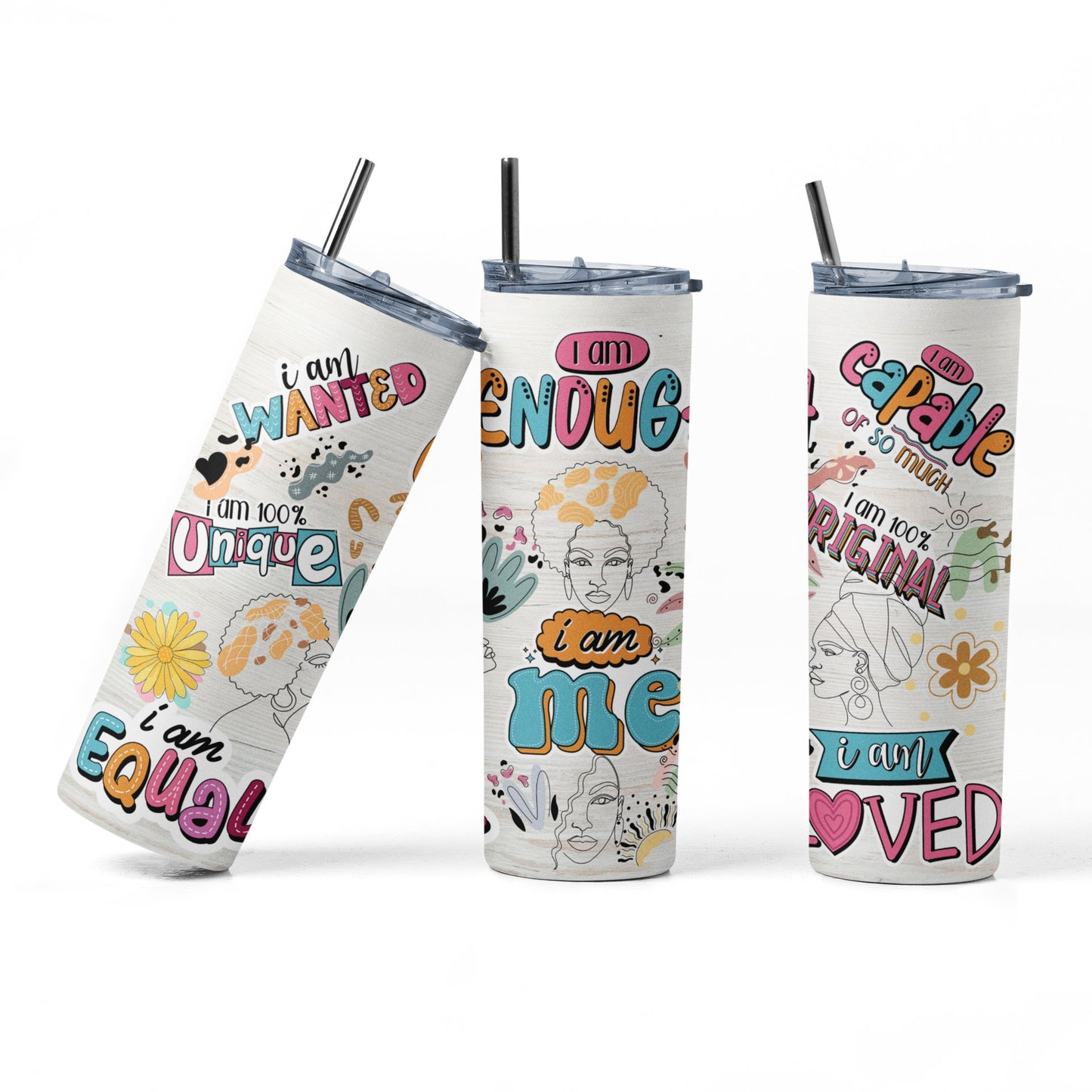 I am Enough Tumbler - PR Designs, LLC