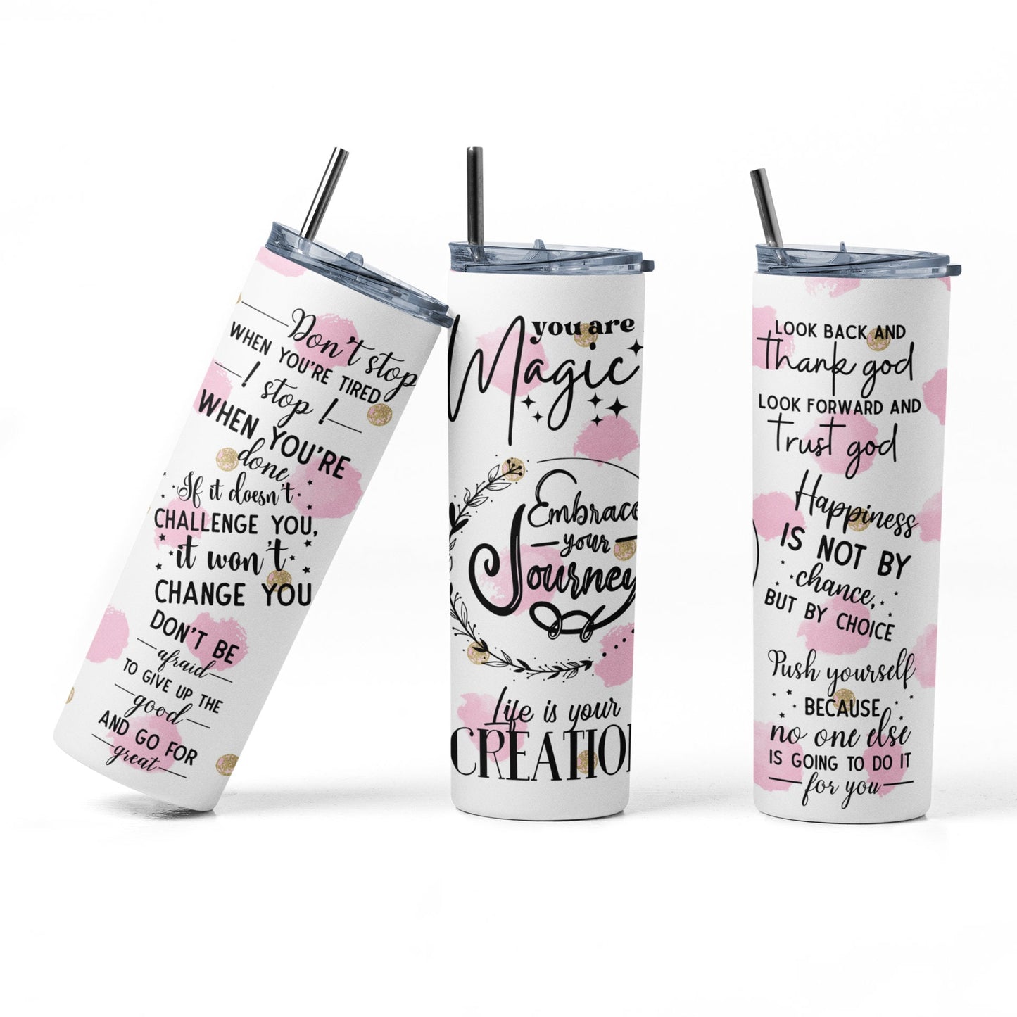 Embrace Your Journey Tumbler - PR Designs, LLC