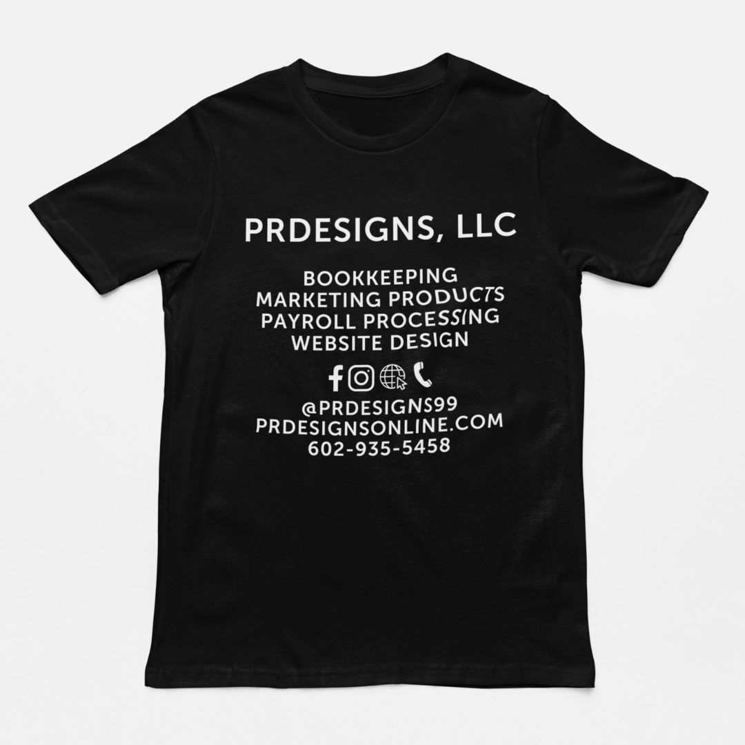 Business Branded T-Shirt - PR Designs, LLC