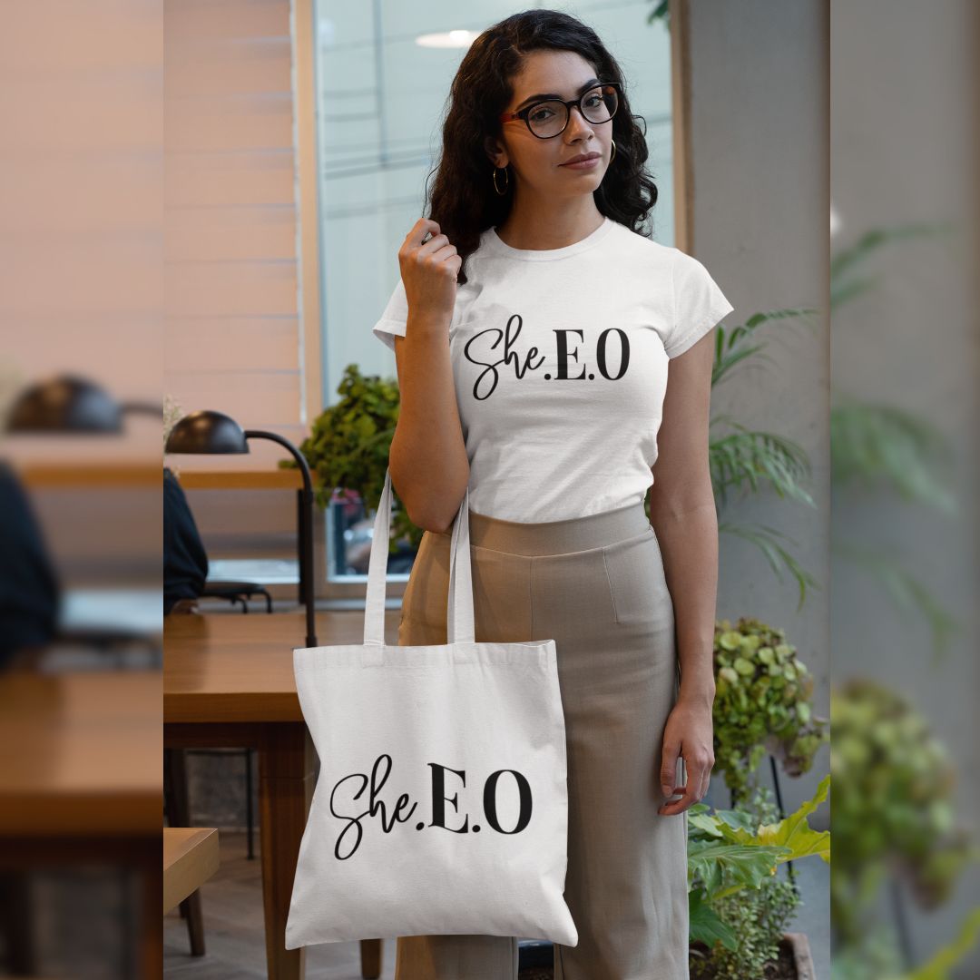 She.E.O Tote Bag - PR Designs, LLC