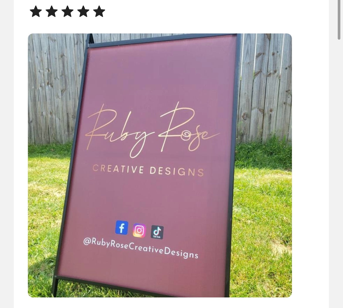 A-Frame Signs / Sandwich Boards - PR Designs, LLC