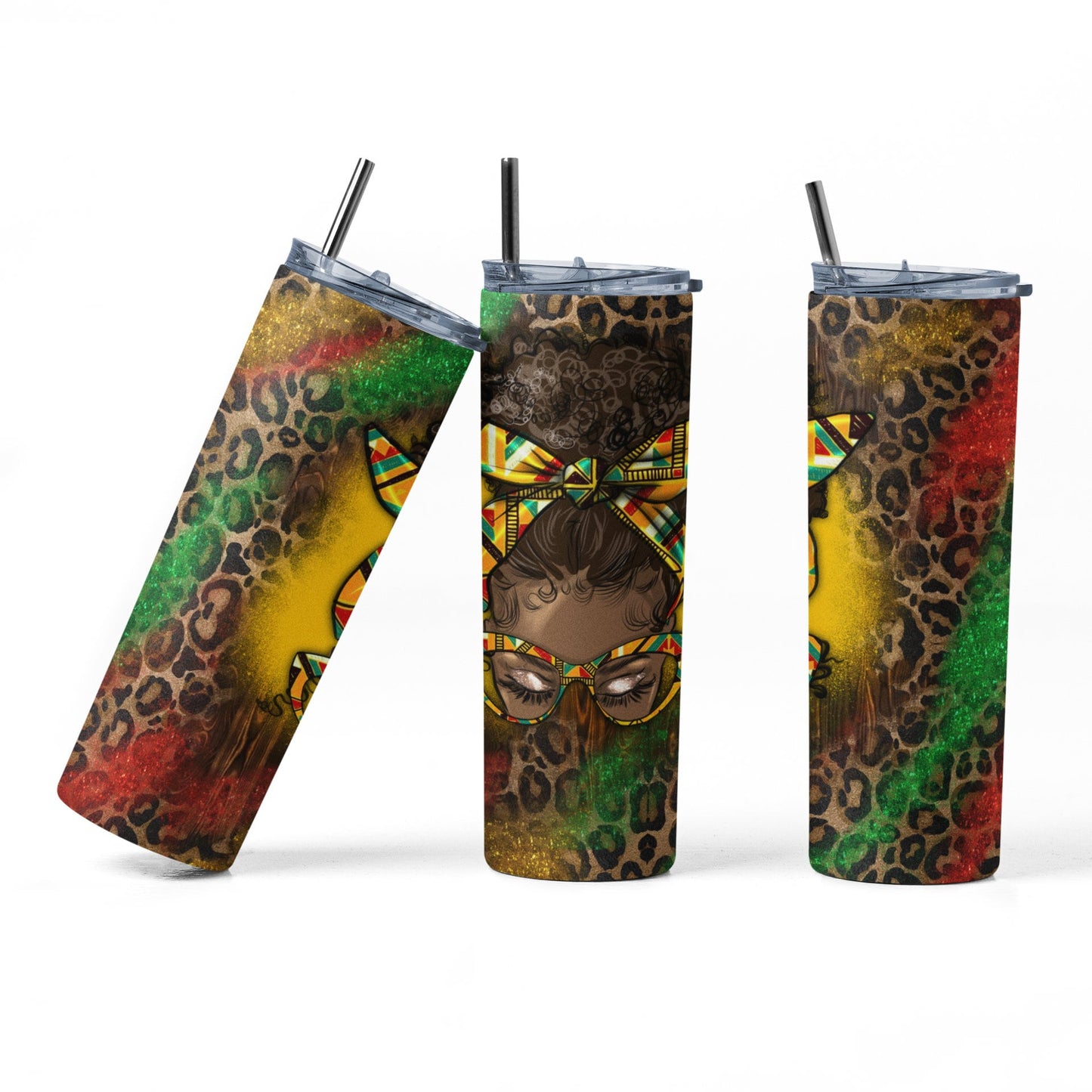 Queen Leopard Print Tumbler - PR Designs, LLC