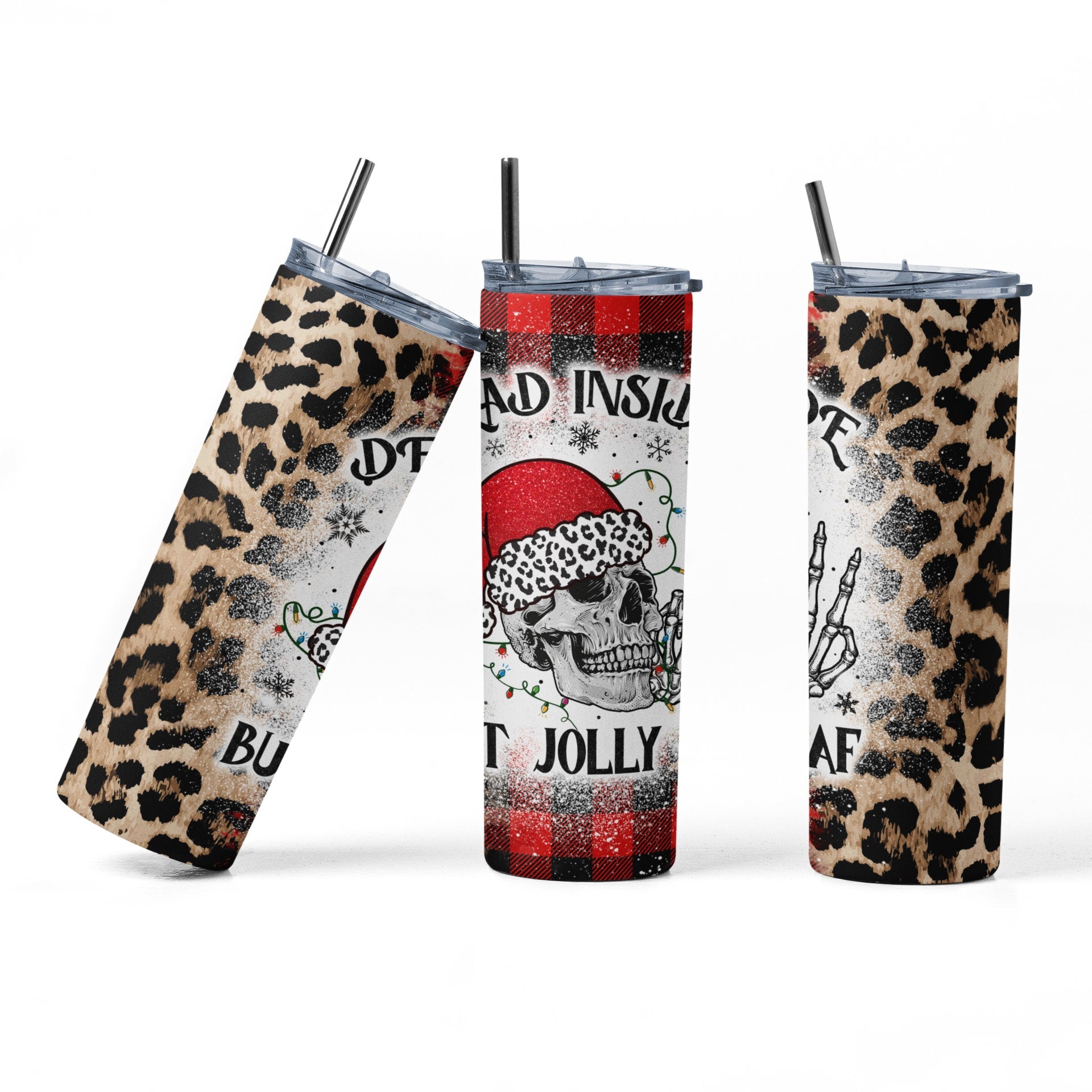 Dead Inside buy Jolly AF Tumbler - PR Designs, LLC