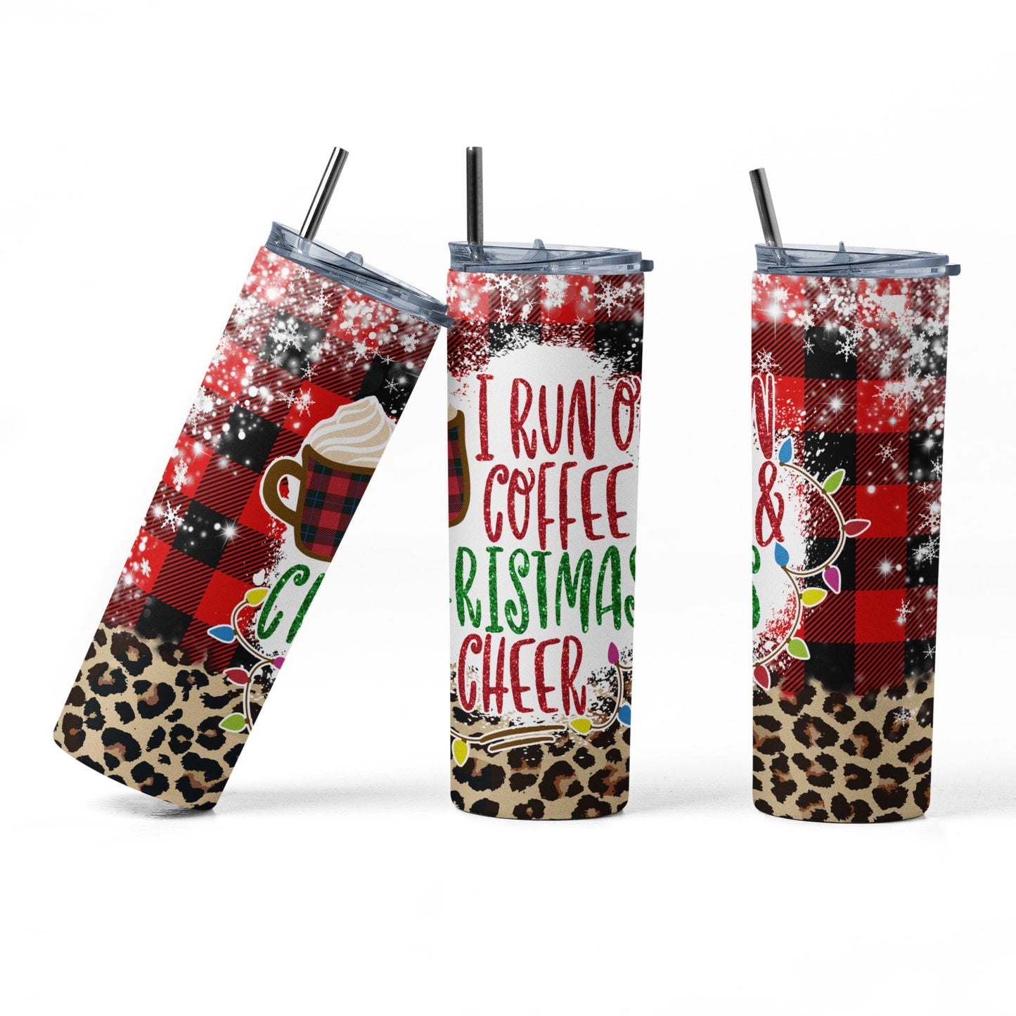Coffee Christmas Cheer Tumbler - PR Designs, LLC
